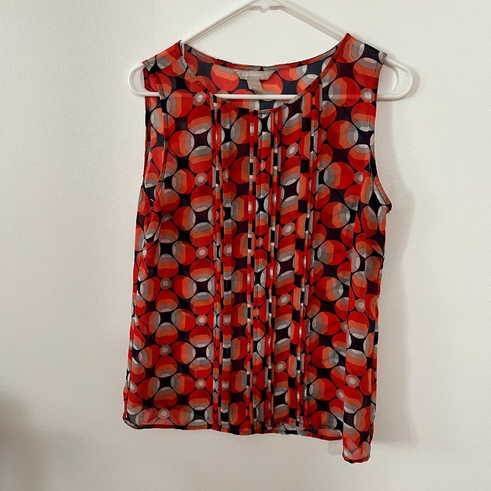 Sheer Patterned tank Top